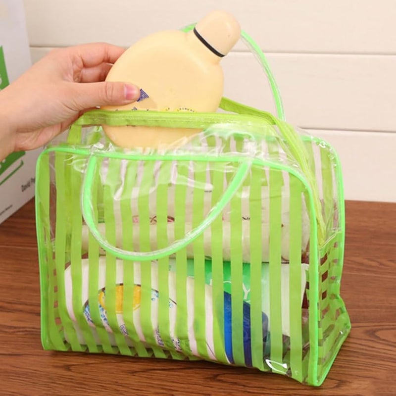 3Pcs Large Waterproof PVC Travel Toiletry Bag Set Cosmetic Organizer Case - Image 4